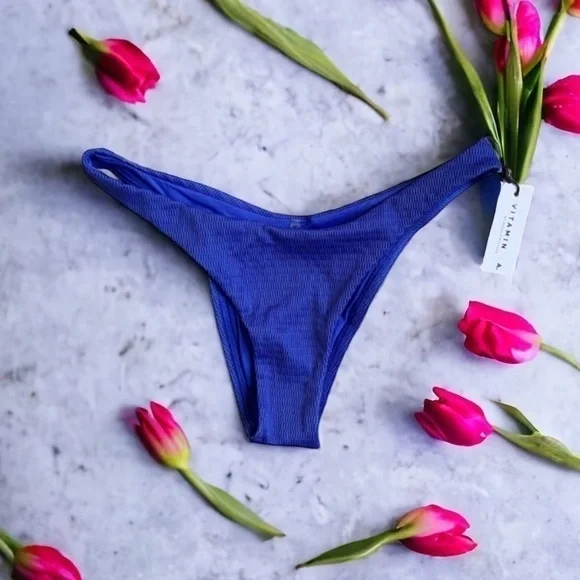 • Vitamin A • California High Leg Cheryl Bikini Bottom - Picture 3 of 5